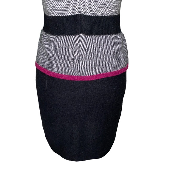 Anthropologie Sparrow Serena Peplum Knit Sweater Sheath Slip Mini Dress - S P - Picture 9 of 13